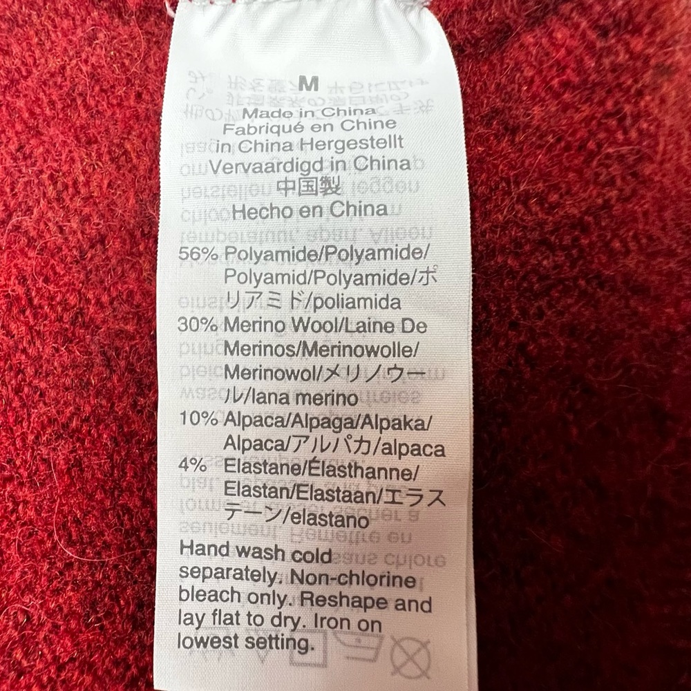 Madewell Raspberry Open Front Cardigan Size M - image 7